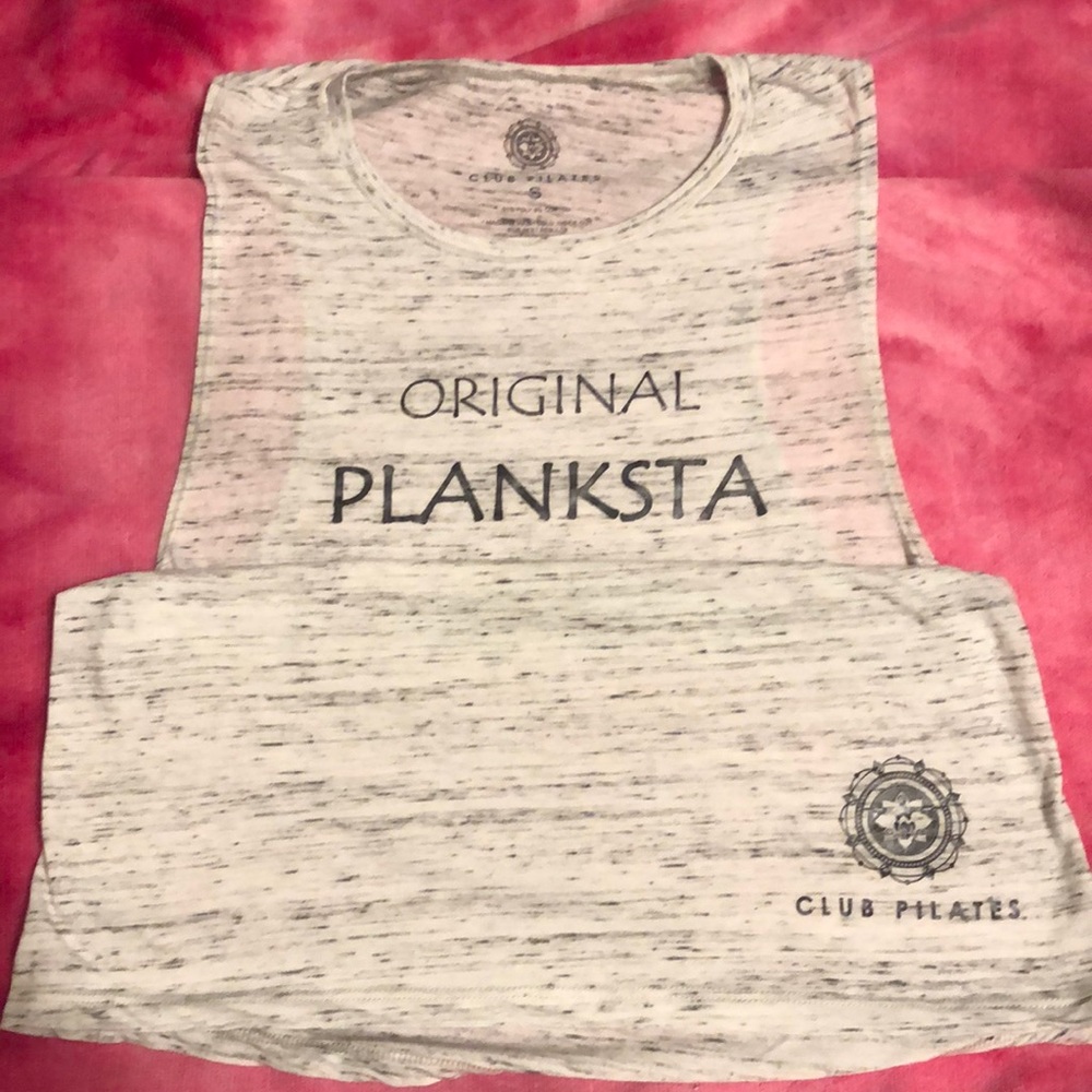 Club Pilates Gray Sheer Tank (Small)